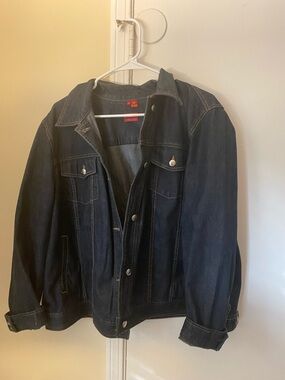 Chaps Dark Blue Denim Trucker Jacket